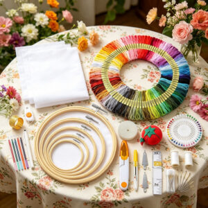 Kit Bordado a Mano para Principiantes 197 Pzs - 100 Colores